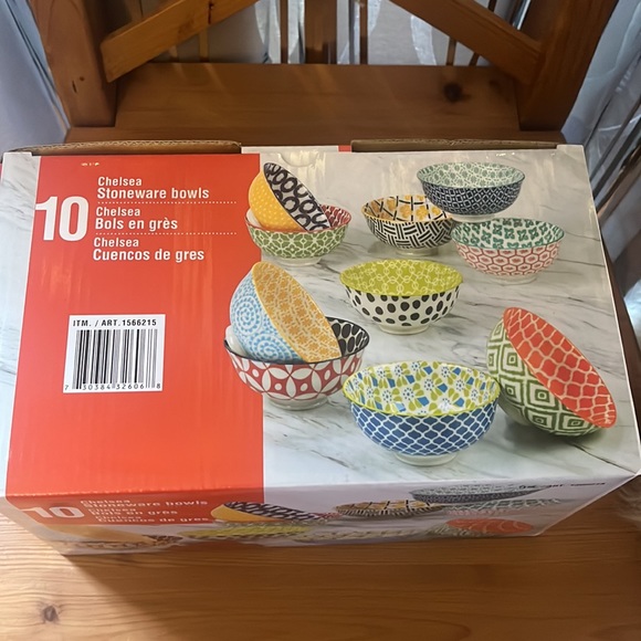 Certified International Corporation Chelsea Bowl Set 10-Piece Stoneware Ceramic - Picture 7 of 8